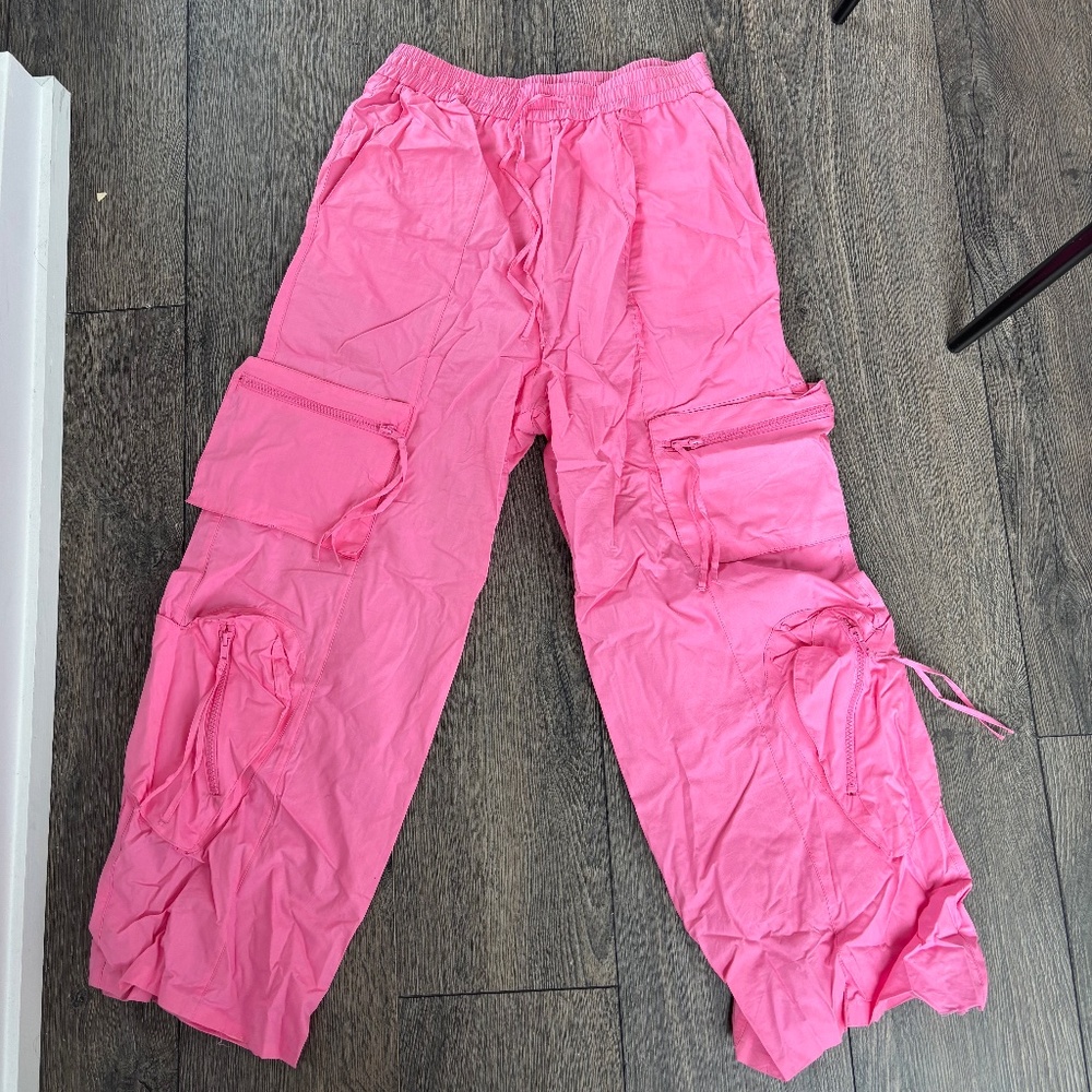Pink Cargo Pants